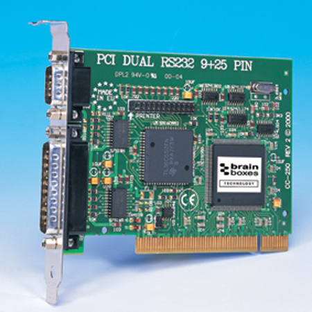 cc 250 pci dual rs232 9x25 pin