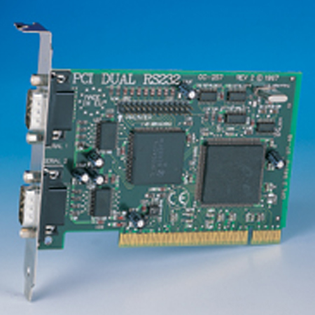 cc 257 pci dual rs232 twin 9 connectors