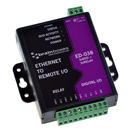 ed 038 ethernet to 3 x relay 3 digital inputs