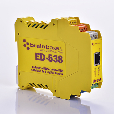ed 538 ethernet to 4 x relay 8 digital inputs