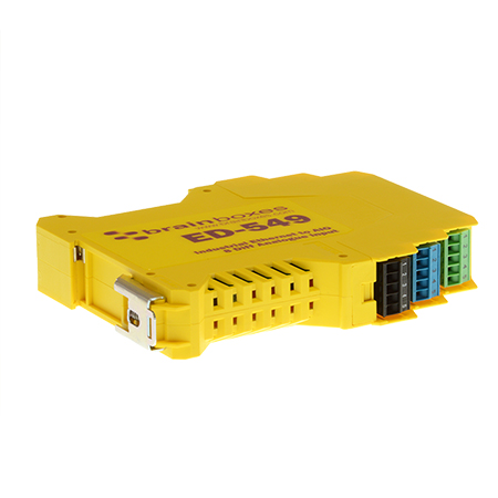 8 Differential chs BRAINBOXES ED-549 Brainboxes Ethernet to Analogue 8 Inputs + RS485 Gateway Connect All Types of sensors 0-10V and 4-20mA inputs Individually configurable
