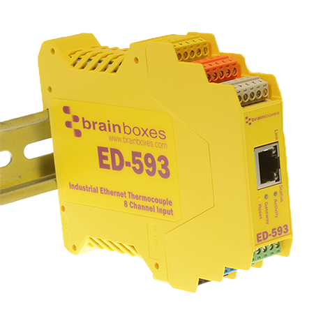 ed 593 ethernet to 8 channel thermocouple input