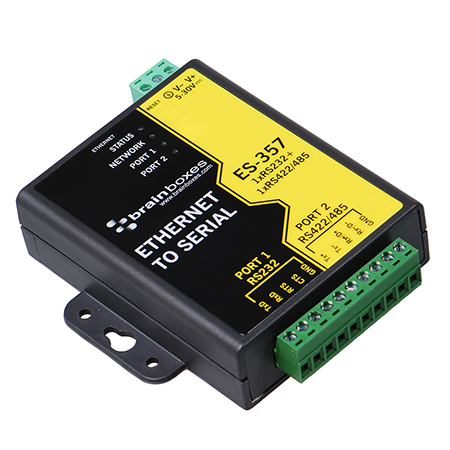 es 357 ethernet 1 port rs232 1 port rs422 485