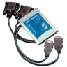PM-121 - PCMCIA à 2 Ports RS422/485 avec câbles détachables et débit de données de 1 Méga-baud.