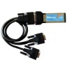 VX-012 - Adaptateur Série ExpressCard à 2 Port RS232 avec câble détachable et débit de données de 1 Megabaud