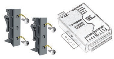 DIN rails for the Ethernet to serial range