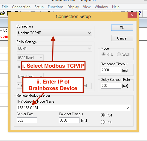 read error modbus poll