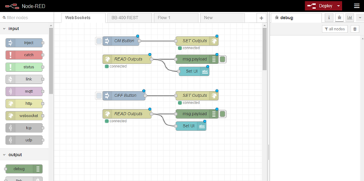 NodeRED on a BB-400 |