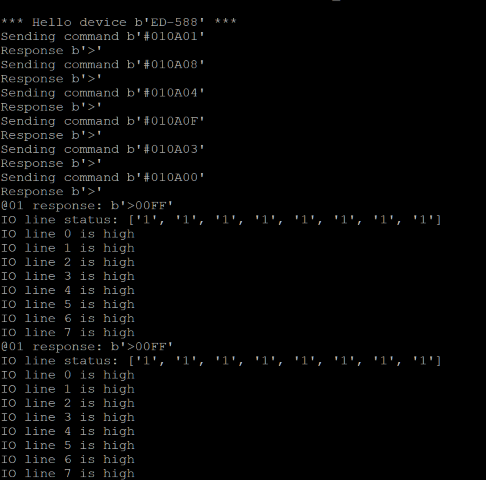 Terminal output from inputs