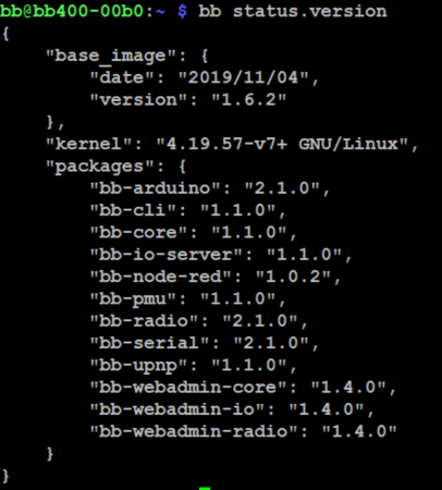 View Package Version in Command Line Interface