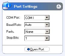 Brainboxes COM port settings