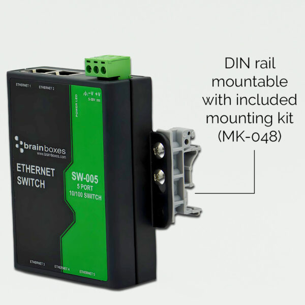 SW-005 Includes DIN Rail Mounting Kit (MK-048)