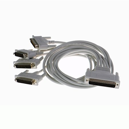 Brainboxes CC-072 quad cable 37 way d to 4x25 pin