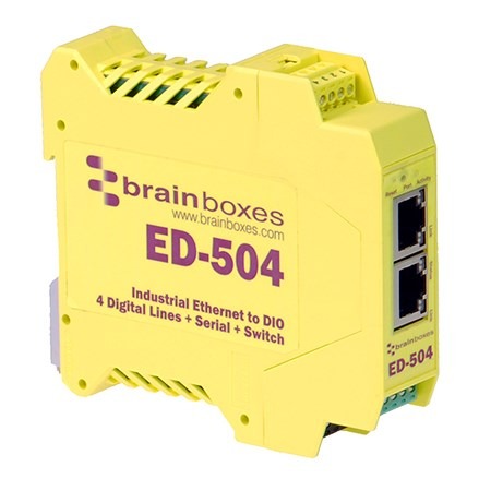 Brainboxes ED-504 integrated 3-in-1 solution saves time, space and money