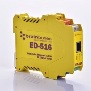 Brainboxes ED-516 16 digital inputs and an ascii gateway portmonitor any