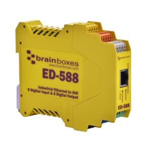 Brainboxes ED-588 8 digital inputs, 8 digital outputs and an ascii gateway