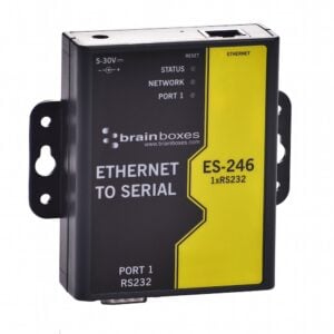 Brainboxes ES-246 1 port rs-232 ethernet to serial device server data