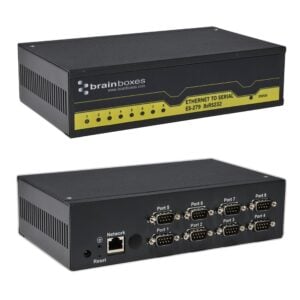 Brainboxes ES-279 8 port rs-232 ethernet to serial device serverip-30 rated