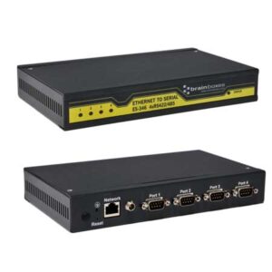 Brainboxes ES-346 4 port rs-422/485ethernet to serial device server in steel