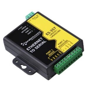 Brainboxes ES-357 1 port rs-232 and 1 port rs-422/485 ethernet to serial