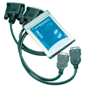 Brainboxes PM-010 2 port rs-232 pcmcia adapter card (pc card)data rate from