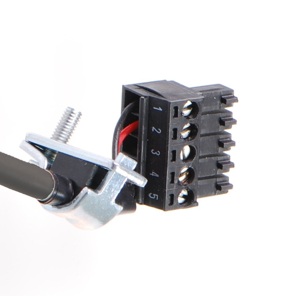 Brainboxes PW-650 five pin terminal block connector with numbered connection points