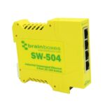 SW-504 Industrial Ethernet 4 Port Switch DIN Rail Mountable - Brainboxes