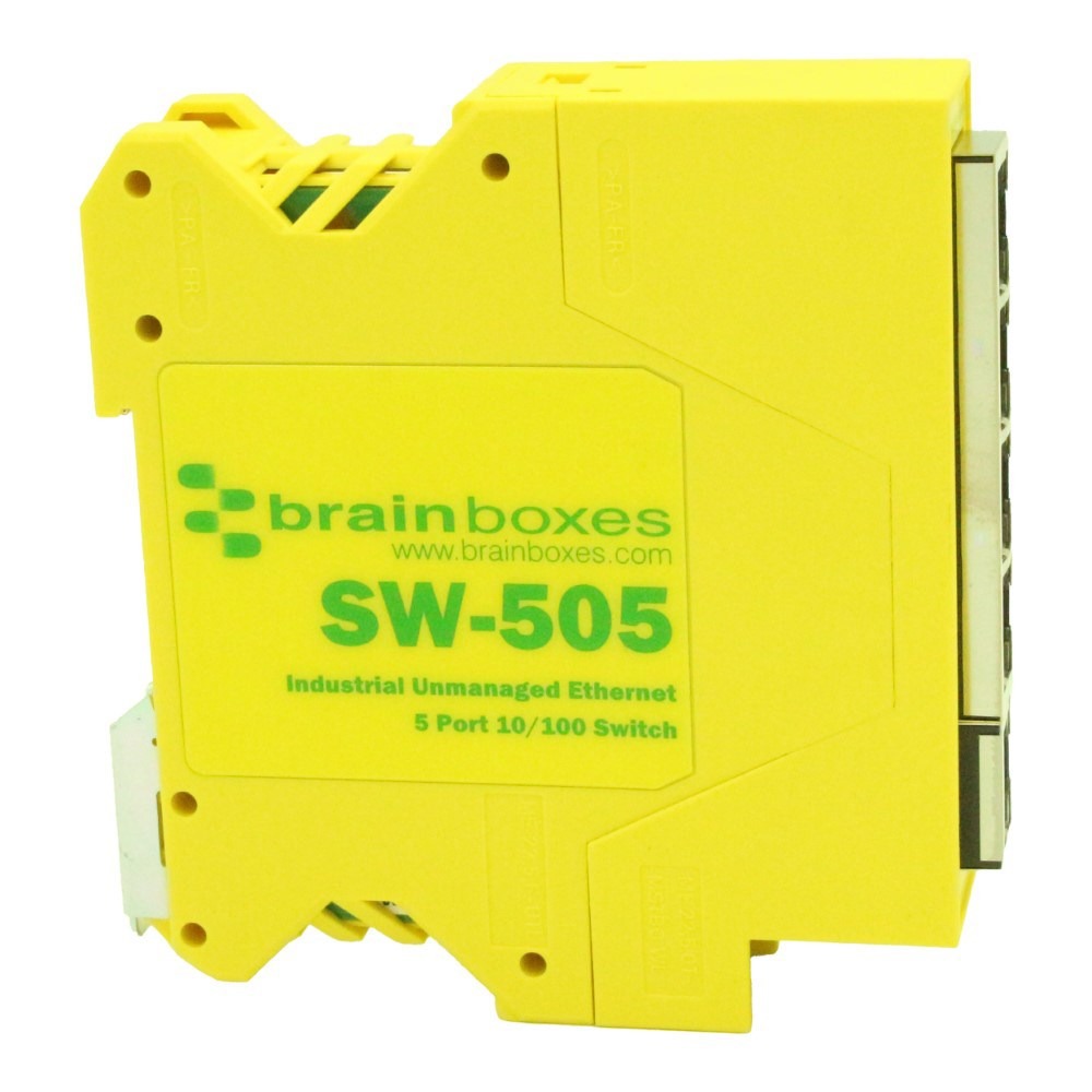 Brainboxes SW-505 5x port 10/100 unmanaged ethernet switch dual redundant