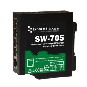 Brainboxes SW-705 5x port 10/100 unmanaged ethernet switch dual redundant