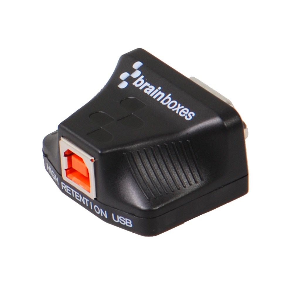 Brainboxes US-720 compact usb to serial adapter with high retention connector and cable