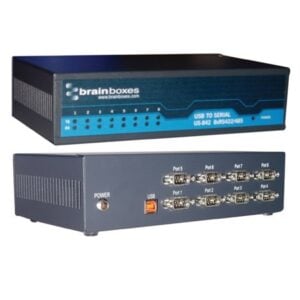 Brainboxes US-842 8 port rs-422/485 usb to serial server data rate from