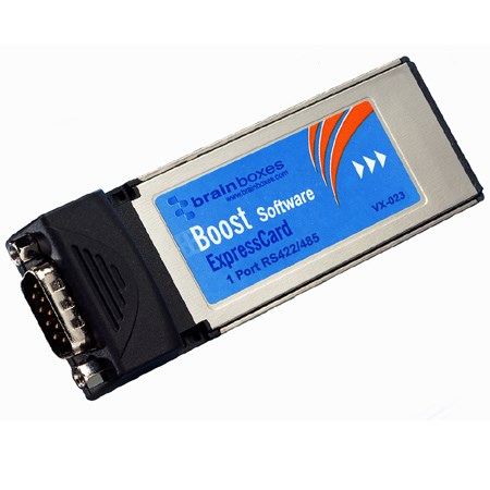 Brainboxes VX-023 1 port rs422/485expresscard technologydata rate from 110 to