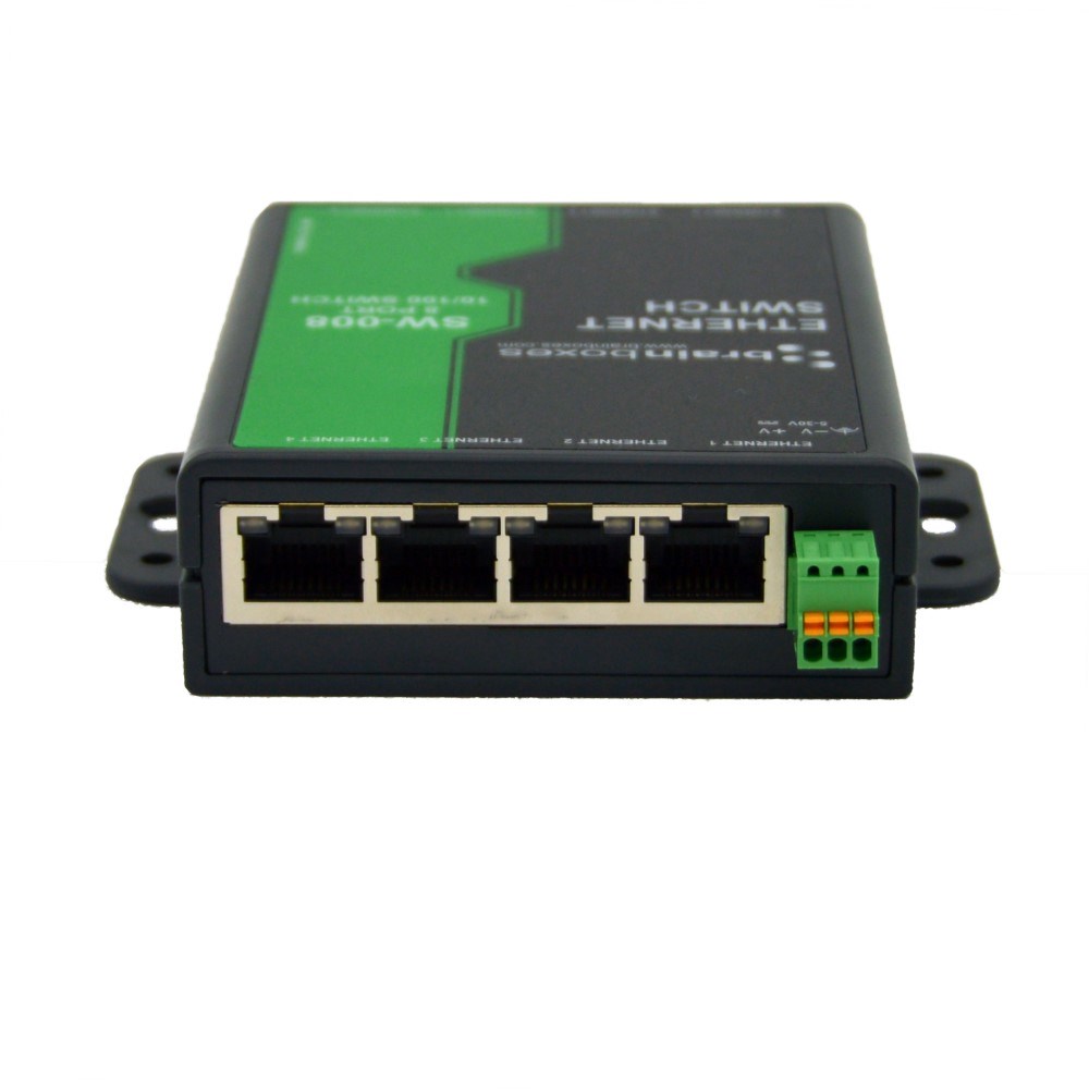 Brainboxes 5 Port Unmanaged Ethernet Switch Wall Mountable 
