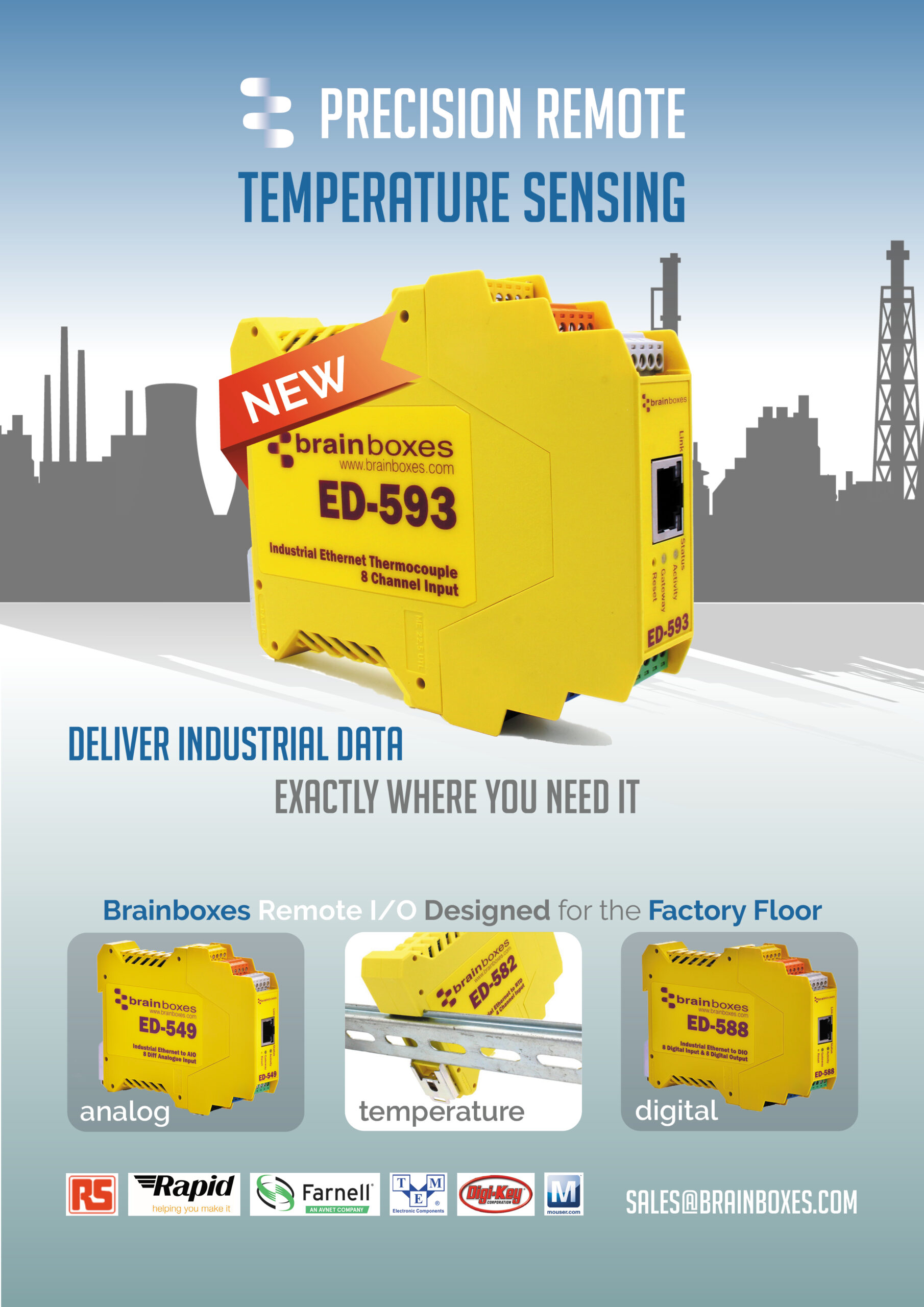 Featured image for “Product Launch: New Industrial Ethernet to Thermocouple Remote IO Module”