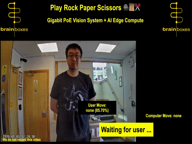 asian male plays rock gesture in rock paper scissors game