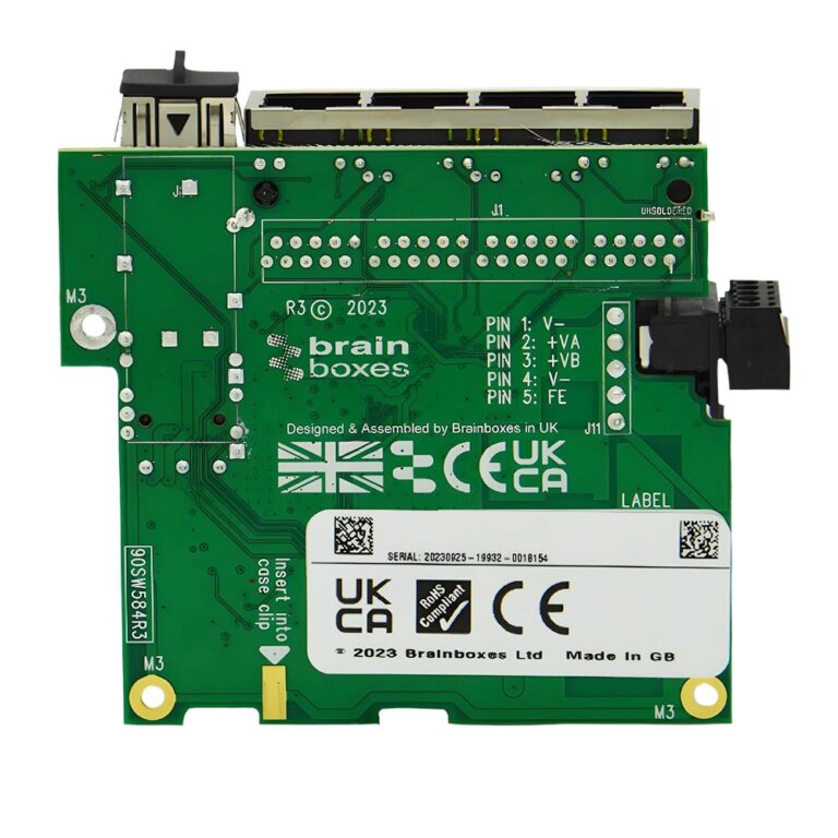 SW-184 Embedded 1 SFP & 4 Port Gigabit Ethernet Switch - Brainboxes