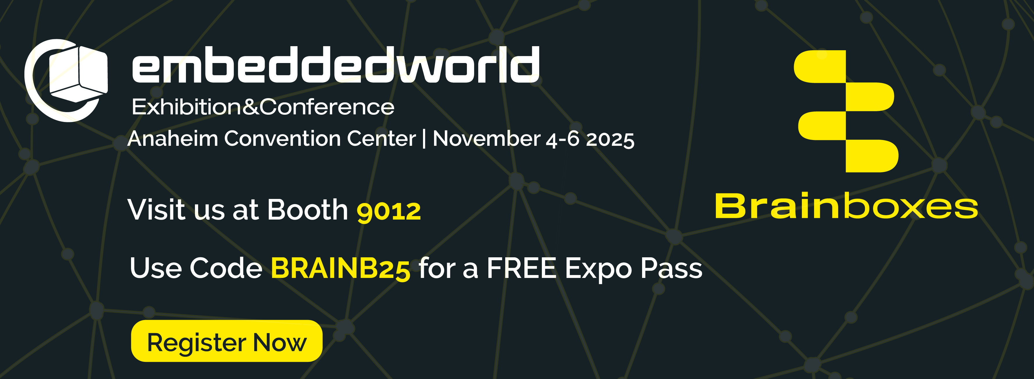 Featured image for “Meet Brainboxes at Embedded World 2025! 🌍”