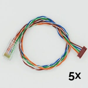 Brainboxes CC-510 idc-style to rj45 30cm length pack of 5 supports