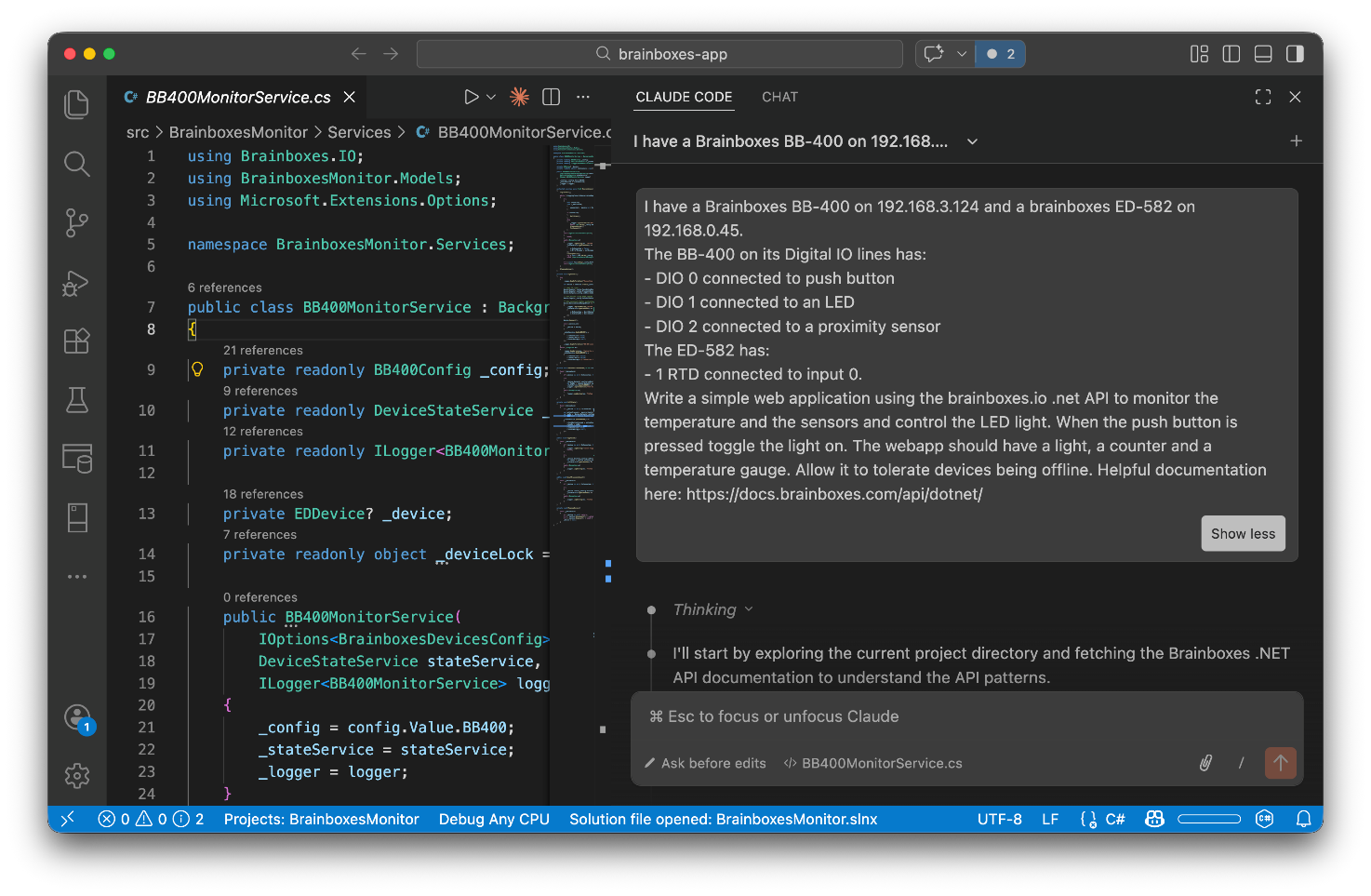 brainboxes ai vibe code claude
