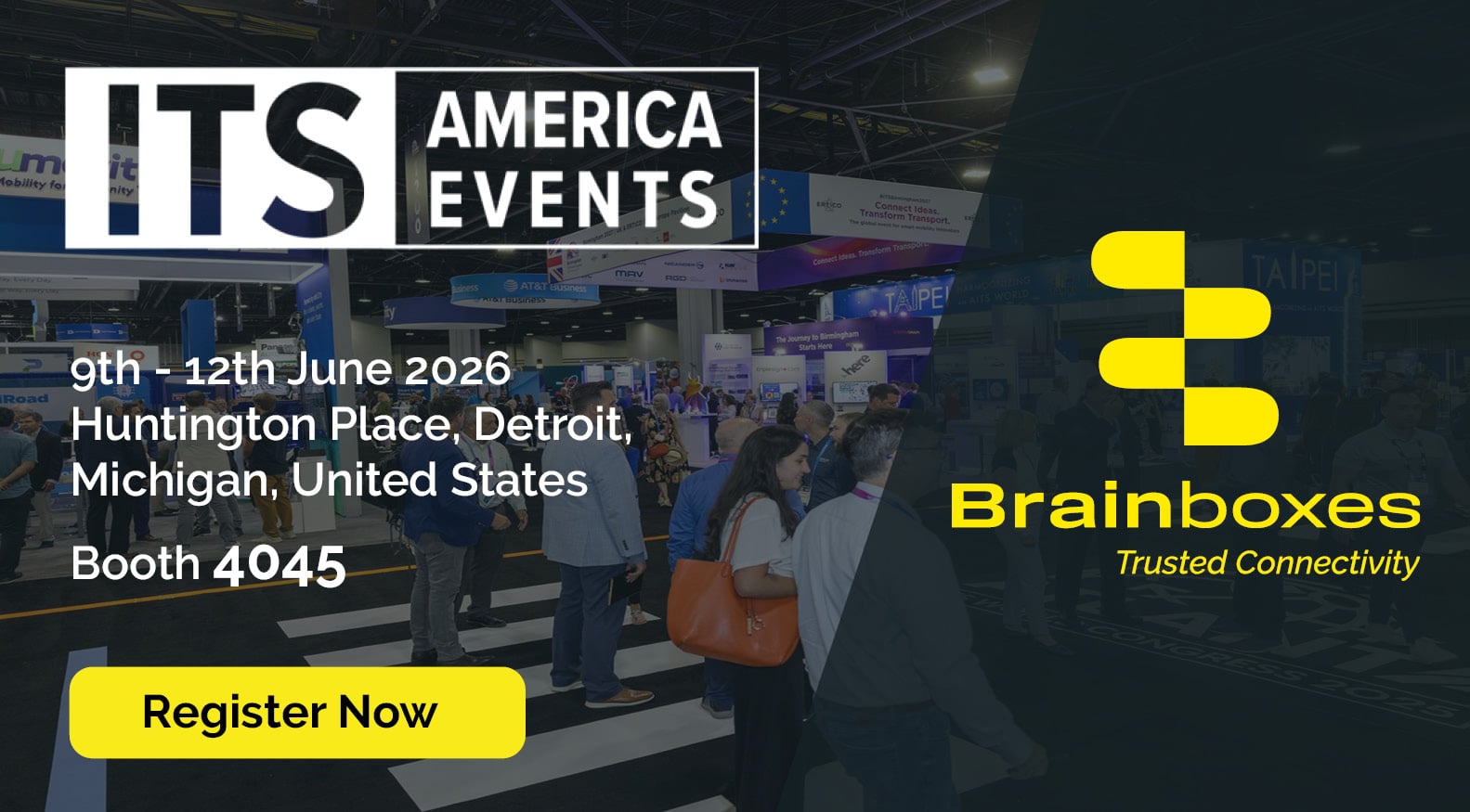 Featured image for “Brainboxes are Excited to Exhibit at ITS America 2026!”