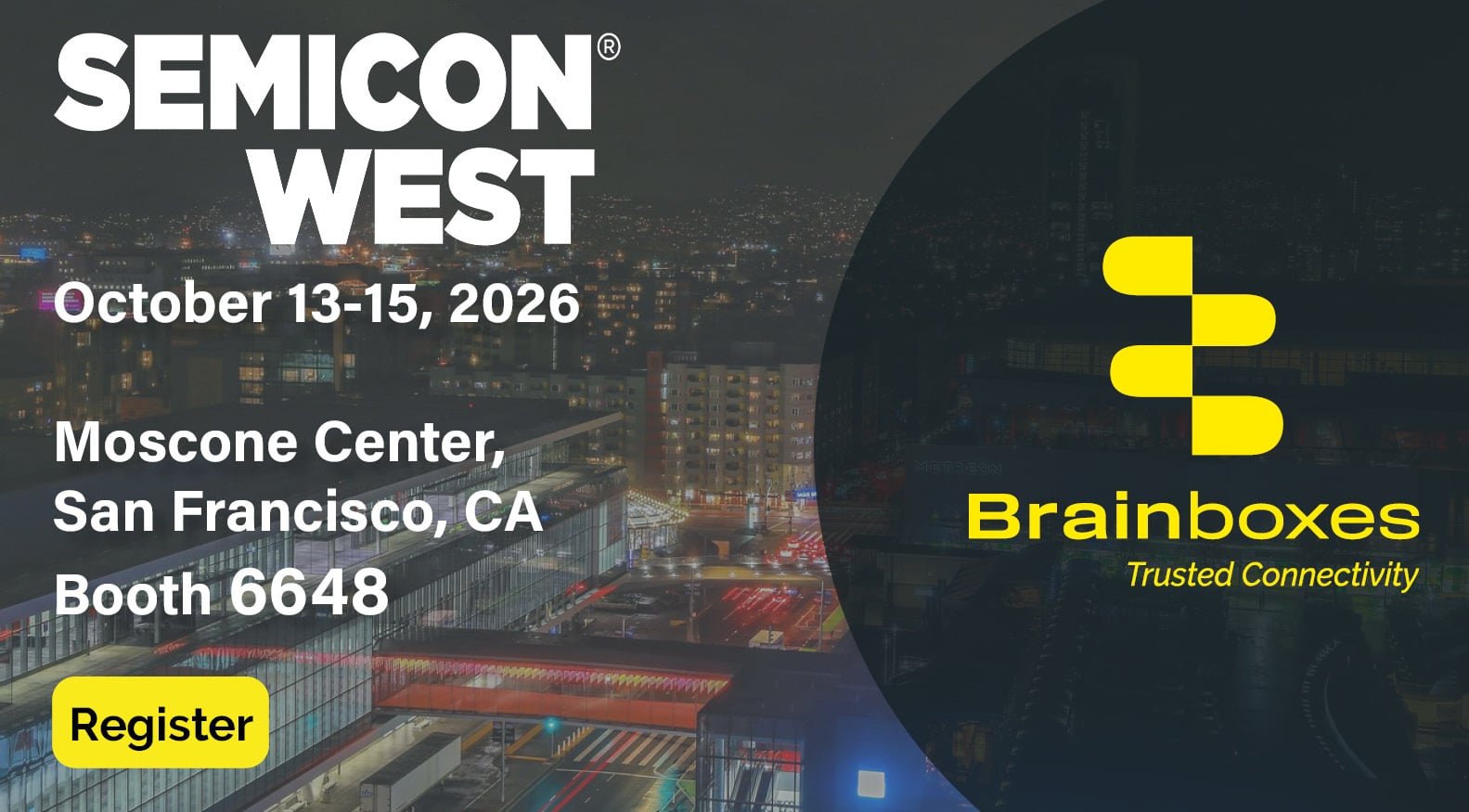Featured image for “Join Brainboxes at SEMICON West!”